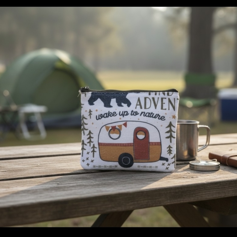 Adventure Theme Makeup Organizer Pouch - Multicolor